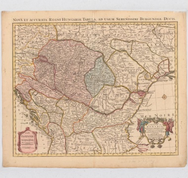 Old Map - Coloured Etching