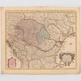 Old Map - Coloured Etching